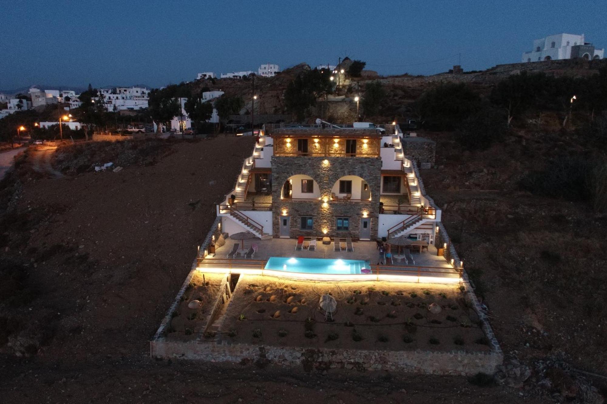 Villa Papa Glinado Naxos Экстерьер фото