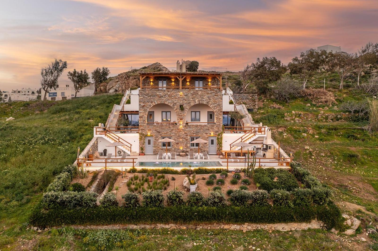 Villa Papa Glinado Naxos Экстерьер фото