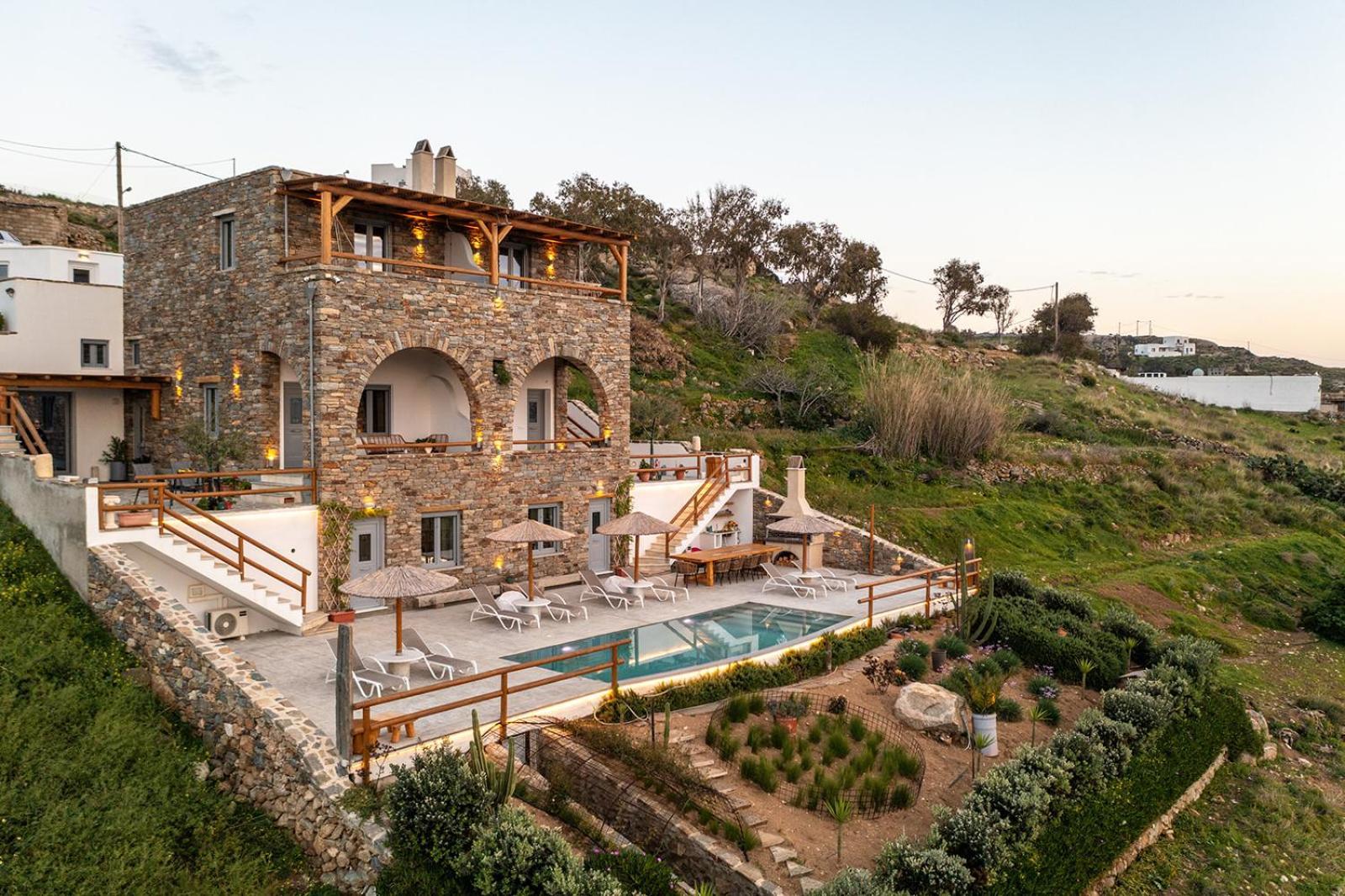 Villa Papa Glinado Naxos Экстерьер фото